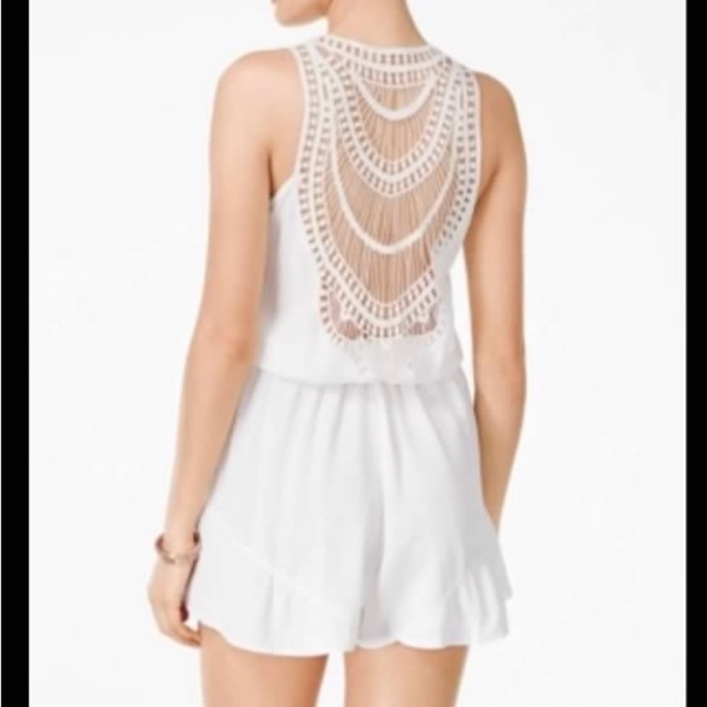 Marilyn Monroe White Beaded Back Jumpsuit